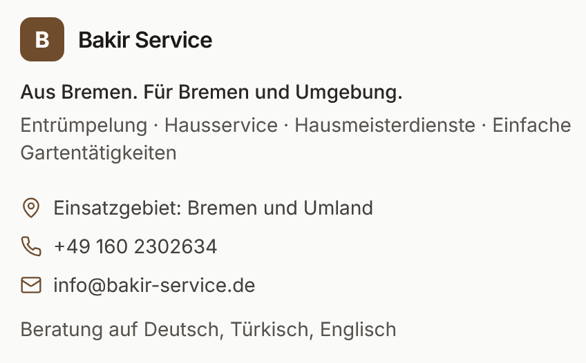 Bakir Service