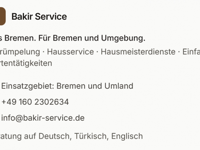 Bakir Service
